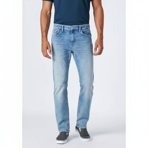 Mavi Jeans Men's 38 Light Blue Straight Leg Zach‎ Regular Rise Denim